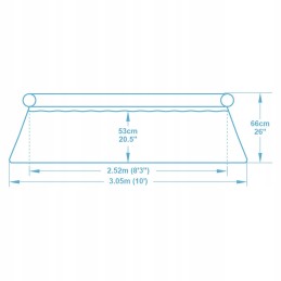 Išplečiamasis sodo baseinas 305 x 66 cm 9in1 bestway 57458