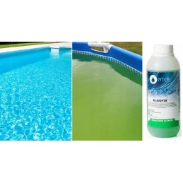 Cheminė priemonė nuo dumblių dumbliams 1l baseino sūkurinė vonia kristalizatorius chloras