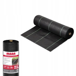 Žemės ūkio audinys mulčiavimas nuo piktžolių juodas 60 x 10000 cm 110 g m2