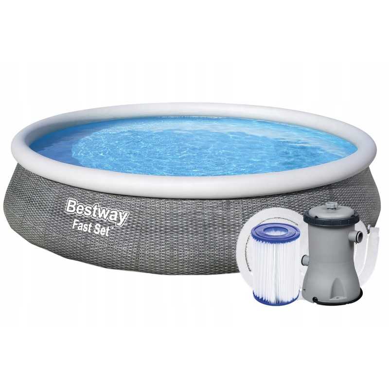 7 viename išsiplečiantis sodo baseinas 396x84 bestway 57376