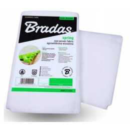 Agrotekstilė, balta, sodo spyruoklinis kilimėlis, 1,1 x 10 m, atsilikimas dengimui