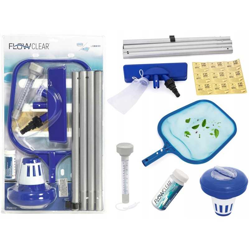 7 dalių bestway baseino valymo rinkinys