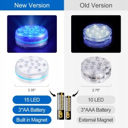 4x LED baseino lempa RGB apšvietimas RGB LED lempos 16 spalvų su nuotolinio valdymo pulteliu