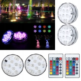 4x LED baseino lempa RGB apšvietimas RGB LED lempos 16 spalvų su nuotolinio valdymo pulteliu