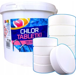 Chloro tabletės ilgos maxi tabs 200g 5kg cheminės medžiagos baseinams, vandens dezinfekcijai