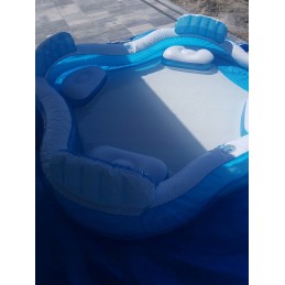 Didelis sodo baseinas su sėdynėmis 229x229x66cm