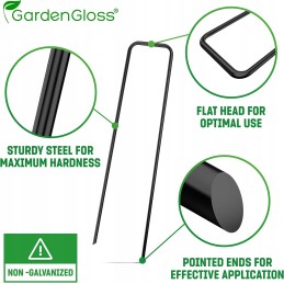 Anglies plieno inkaro kaiščiai necinkuoti žemės ūkio tekstilei 250 vnt 15 cm