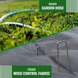 Anglies plieno inkaro kaiščiai necinkuoti žemės ūkio tekstilei 250 vnt 15 cm