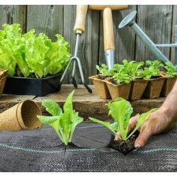 Stipri agrotekstilė / agrotekstilė piktžolėms 90g/m2, kilimėlis nuo piktžolių 0,4x50 + smeigtukai 50 vnt.