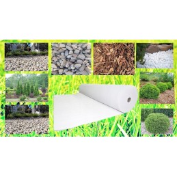 Agrotekstilė agrotekstilė 160cm 20m + smeigtukai storio stipri nuo piktžolių 70g