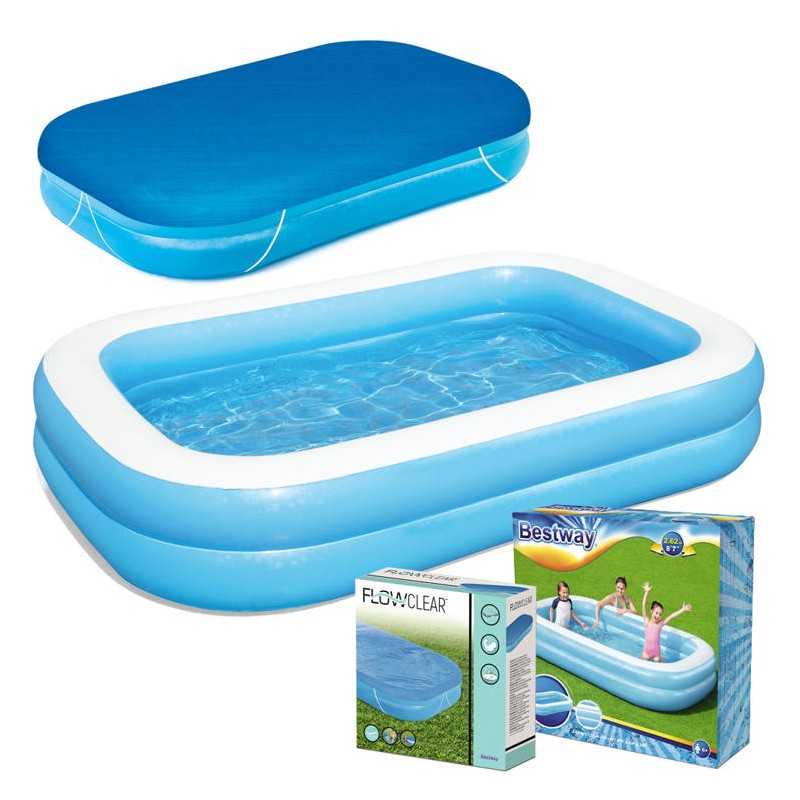 Pripučiamas baseinas 262x175x51 bestway 54006 danga
