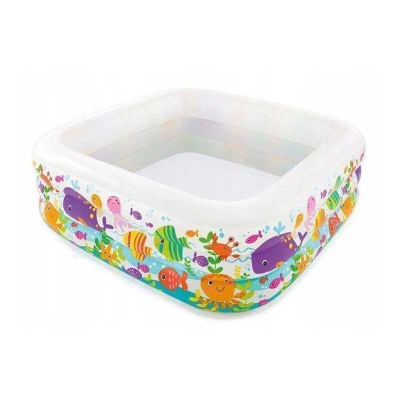 Akvariumo pripučiamas baseinas 159 x 159 x 50 intex