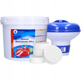 10in1 chloras baseinui 5kg 200g kelių tablečių baseino sūkurinės vonios dozatorius