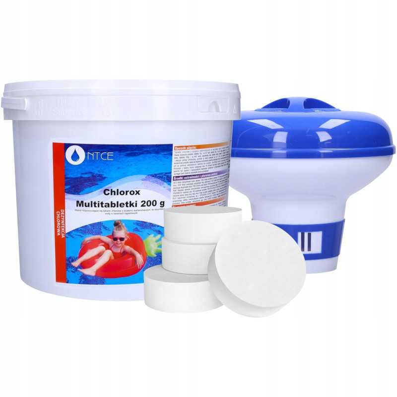 10in1 daugiafunkcinės baseino tabletės 5kg 200g baseino chloro plūdė