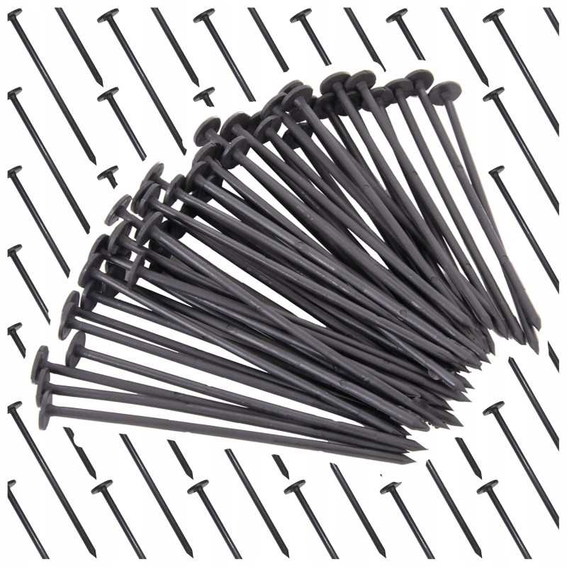 Smeigtukai tvirtinimui prie agrotekstilės 19 cm 500 vnt.