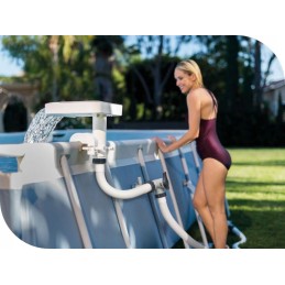 Vandens kaskados krioklio dušas LED intex 28090