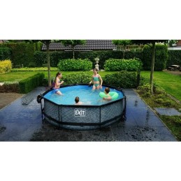 Išėjimo sodo karkasinis baseinas su pompa 300x76cm