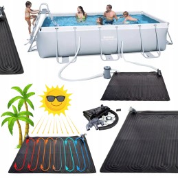 3x ekologiškas saulės vandens šildymo kilimėlis 120x120cm intex baseino šildytuvas