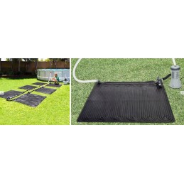 3x ekologiškas saulės vandens šildymo kilimėlis 120x120cm intex baseino šildytuvas