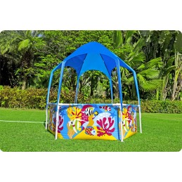 Sodo baseinas su stogu vaikams 183x51cm bestway