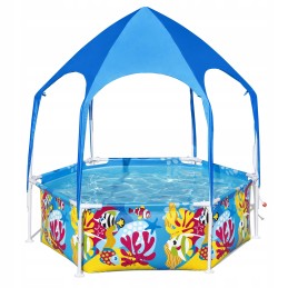 Sodo baseinas su stogu vaikams 183x51cm bestway