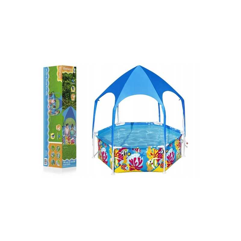 Karkasinis sodo baseinas su stogu 183 cm x 51 cm bestway 5618t