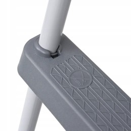 Pilkos baseino kopėčios, 84 cm, plieninės