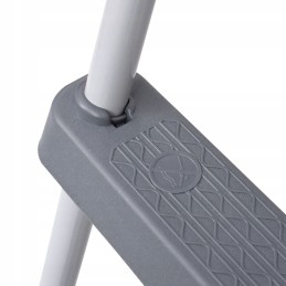 Pilkos baseino kopėčios, 84 cm, plieninės