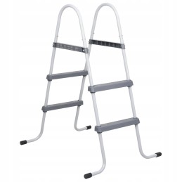 Pilkos baseino kopėčios, 84 cm, plieninės