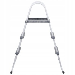 Pilkos baseino kopėčios, 84 cm, plieninės