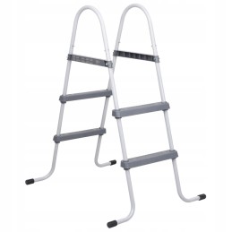 Pilkos baseino kopėčios, 84 cm, plieninės