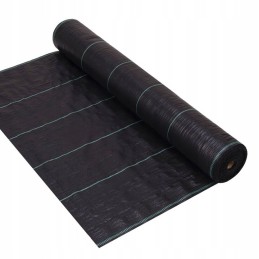 Juoda agrotekstilė piktžolėms, storas, stiprus UV kilimėlis, 100g, 0,4 x 100m