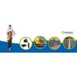 Juoda agrotekstilė piktžolėms, storas, stiprus UV kilimėlis, 100g, 0,4 x 100m