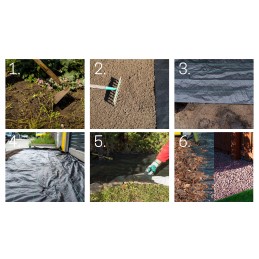 Juoda agrotekstilė piktžolėms, storas, stiprus UV kilimėlis, 100g, 0,4 x 100m