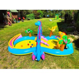 Pripučiama dinozaurų žaidimų aikštelė 302 x 229 x 112 cm intex 57135
