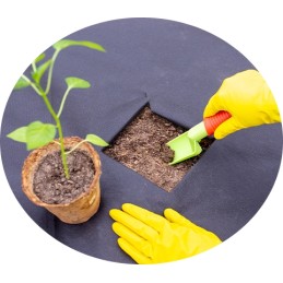 Storas žemės ūkio audinys agrarinis audinys wigofilis piktžolių kilimėlis 100g 1 6m x 30m