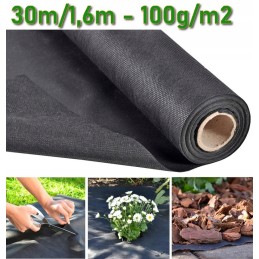 Storas žemės ūkio audinys agrarinis audinys wigofilis piktžolių kilimėlis 100g 1 6m x 30m