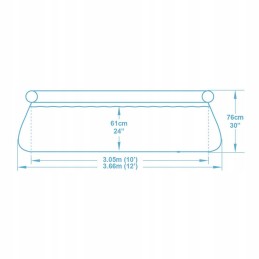 Išplečiamasis sodo baseinas 366 x 76 cm 4in1 bestway 5