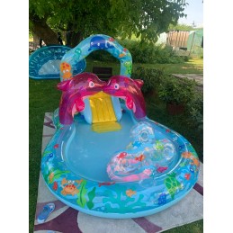 Baseinas, žaidimų aikštelė, vandens čiuožykla, intex 57154