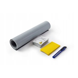 Repair kit for flying tarpaulins 220x32cm gray