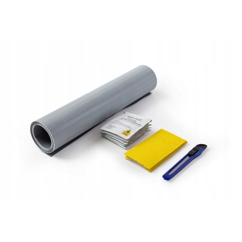 Repair kit for flying tarpaulins 220x32cm gray