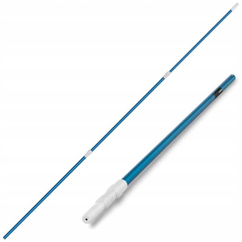 Stulpelis, sulankstomas teleskopinis stulpas baseino valymui, 1 2 3 6 m gylio