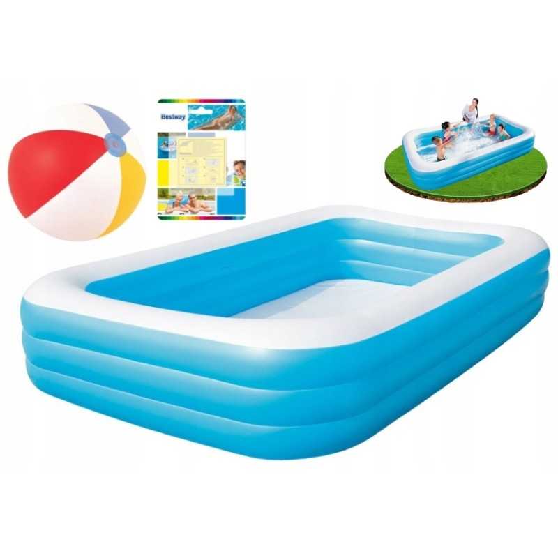 Sodo baseinas, pripučiamas baseinas, šeimos baseinas, stačiakampis baseinas, 305 x 183 cm