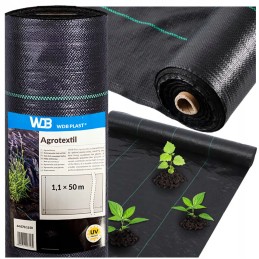 Agrotkanina agrotekstilė juoda 1,5x50m 90g/m² piktžolių mulčiavimo kilimėlis