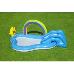 Bestway pripučiama žaidimų aikštelė sodui saulėta vaivorykštė 257x145x91cm bestway