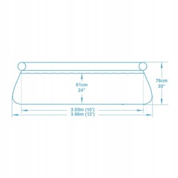 Išplečiamasis sodo baseinas 366 x 76 cm 4in1 bestway 57443
