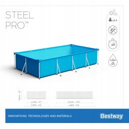 Frame garden pool 300x201x66 bestway 56404