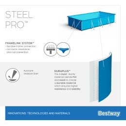 Sodo rėmo baseinas 300x201x66 bestway 56404