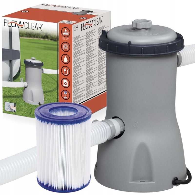 Baseino filtro siurblys, kurio talpa 3m3 h bestway 58386