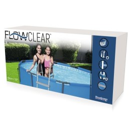 Dvipusės saugios ir stabilios baseino kopėčios bestway 56406 84cm